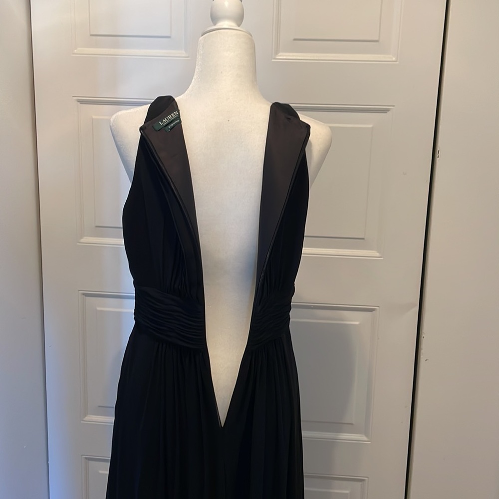 Lauren Ralph Lauren Black Evening Gown (Size 10) - Picture 7 of 10